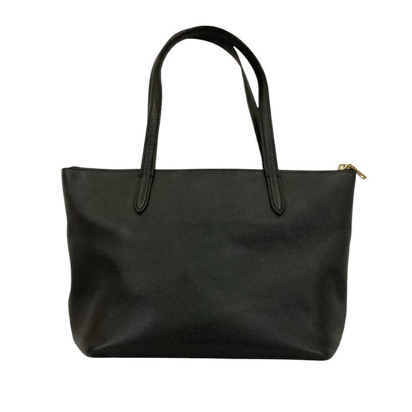 Coach Taylor Tote Black Pebbled Leather Light Gold Shoulder Bag Purse Handbag - Picture 5 of 14